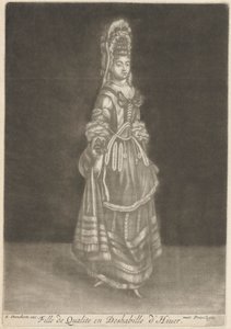 Fille de Qualité en Deshabillé d