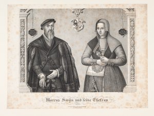 Marcus Swin og Hustru von Johan Friedrich Fritz