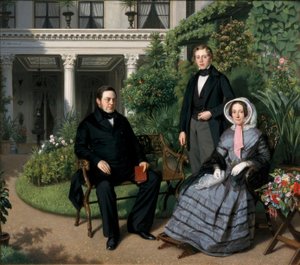 Porträt der Familie Metelerkamp von Johan Heinrich Neuman