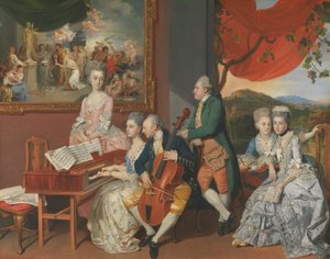 Die Familie Gore mit George, dem dritten Earl Cowper von Johan Joseph Zoffany RA