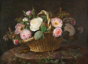 Korb mit Blumen, ca. 1843