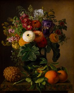 Stillleben mit Blumen in einer antiken Vase, 1834