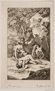 Illustration zu Salomon Gessners "Abels Tod", 1764 von Johan Martin Preisler