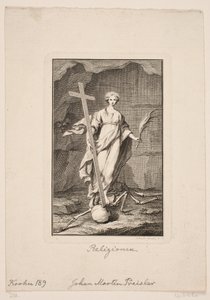 "Religion". Titelkupfer zu Geistliche Lieder