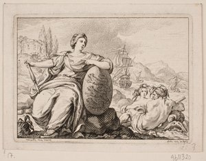 Vignette zu P. H. Mallet: Histoire de Danemarc I, 1758 von Johan Martin Preisler