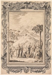 Illustration und Randgestaltung für Kupfer-Bibel von Johan Melchior Füssli