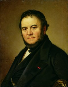 Porträt von Marie Henri Beyle, bekannt als Stendhal (1783-1842), 1840