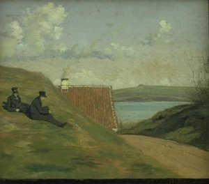 Ein versunkener Weg bei Frederiksværk von Johan Thomas Lundbye