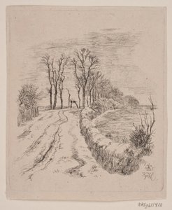 Allee bei Vallø von Johan Thomas Lundbye