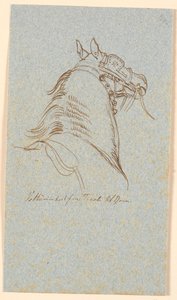 Kopf und Hals eines Vetturinpferdes von Johan Thomas Lundbye