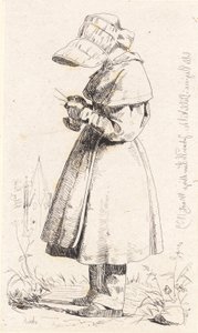 Lille Regine in Vallekilde von Johan Thomas Lundbye