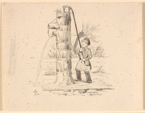 Posten. Illustration zu Kaalunds "Fabler for Børn" von Johan Thomas Lundbye