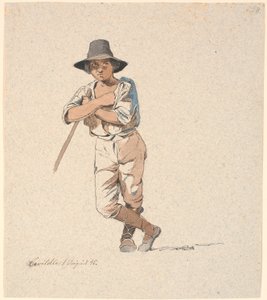 Stehender Hirtenjunge von Johan Thomas Lundbye