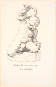 Studien nach einer Figur eines Jungen mit einer Schlange