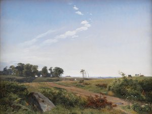 Seeländische Landschaft. Offenes Land in Nordseeland