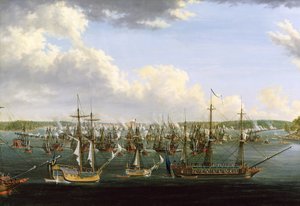 Die Schlacht bei Fredrikshamn, 15. Mai 1790 von Johan Tietrich Schoultz