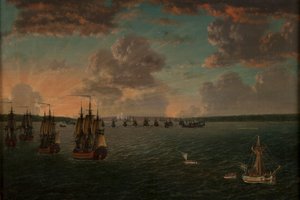 Die Schlacht von Wyborg Bay am 3. Juli 1790, 1791 von Johan Tietrich Schoultz