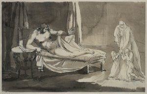 Habe eine zärtliche Sicht. Blatt 8 in der Melancholie-Serie von Johan Tobias Sergel