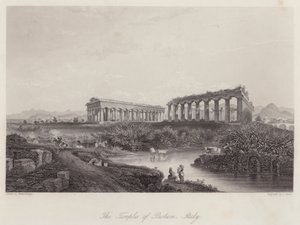 Die Tempel von Paestum, Italien von Johan Wolfensberger