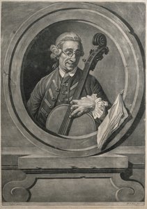 Jacob Cervetto, graviert von M. A. Picot, ca. 1770 (Gravur)