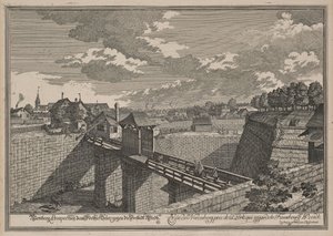 Ansicht von Westen auf das Wöhrder Türlein in Nürnberg