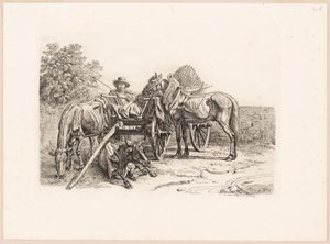 Bauer und sein Wagen
