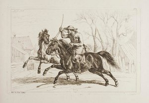 Ungar zu Pferde von Johann Adam Klein