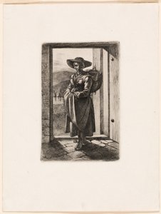 Die ungarische Frau in der Tür stehend von Johann Adam Klein