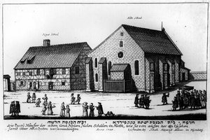 Neue und alte jüdische Schulen, Nürnberg, 1705 von Johann Alexander Boener