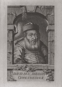 Porträt von David Oppenheim 1664-1736, Oberrabbiner von Prag, 1773