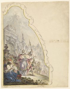 Sankt Ignatius verlässt Antiochia von Johann Baptist Enderle