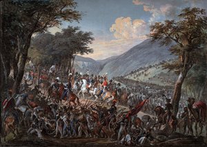 Kaiser Alexander I. (1777-1825) und sein Gefolge durchqueren die Vogesen im Juli 1815