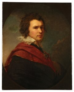 Porträt des russischen Dichters Apollon Maikov von Johann Baptist II Lampi