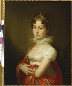Jugendporträt von Kaiserin Maria Ludovica mit Diadem