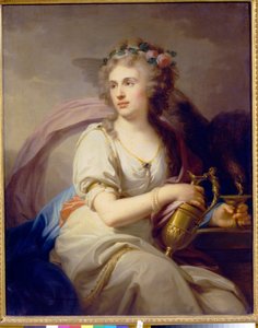 Porträt der Prinzessin Ekaterina Fyodorovna Dolgorukova als Hebe