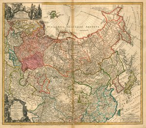 Karte von Russland - Homann, Johann Baptist - 1738 - Private Sammlung