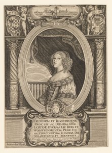 Louise von Anhalt-Dessau 1631-1680, Herzogin von Liegnitz, Brieg, Wohlau und Ohlau, ca. 1660 von Johann Baptista Paravicini