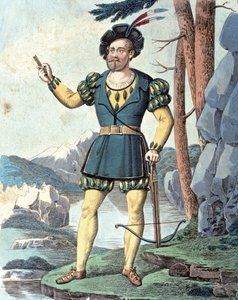 Franz von Schober als Wilhelm Tell. 1837 von Johann Christian (after) Schoeller