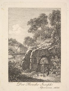 Bruder Joseph in den Alpen, 1820 von Johann Christian Erhard