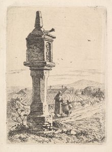 Gedenksäule mit einer eisernen Hand