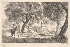 Am Kanal in Wien, 1819 von Johann Christian Erhard