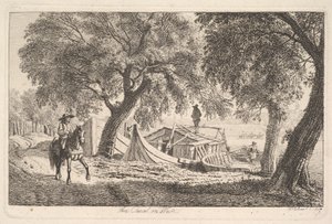 Am Kanal in Wien, 1819 von Johann Christian Erhard