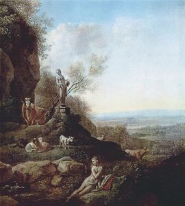 Italienische Landschaft von Johann Christian Klengel
