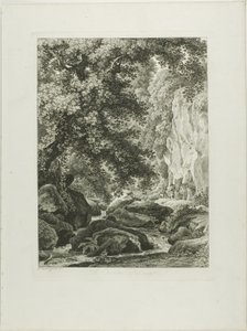 In Civita Castellana, aus Malerisch Radierte Prospekte aus Italien von Johann Christian Reinhart