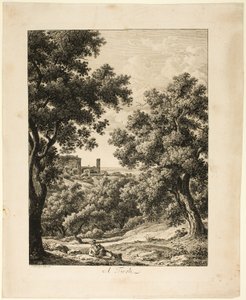 In Tivoli, aus Malerisch Radierte Prospekte aus Italien von Johann Christian Reinhart