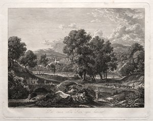 Heroische Landschaft: Der Tanz des Hirten auf der Brücke