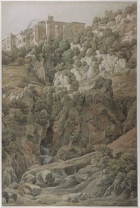 Das Benediktinerkloster Santa Scholastica bei Subiaco in den Sabiner Bergen von Johann Christian Reinhart