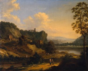 Flusslandschaft von Johann Christian Vollerdt or Vollaert