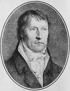 Porträt von Georg Wilhelm Friedrich Hegel, deutscher Philosoph, graviert von F.W. Bollinger von Johann Christian Xeller