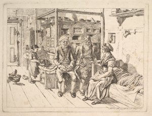 Die jüdische Familie um den Ofen von Johann Christoph Erhard
